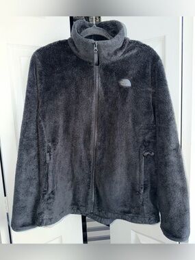 The North Face Women’s Charcoal Black Plush Fleece Jacket